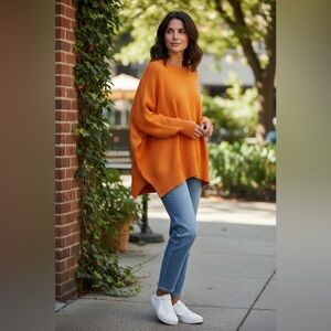 Molly Green Orange Oversized Sweater